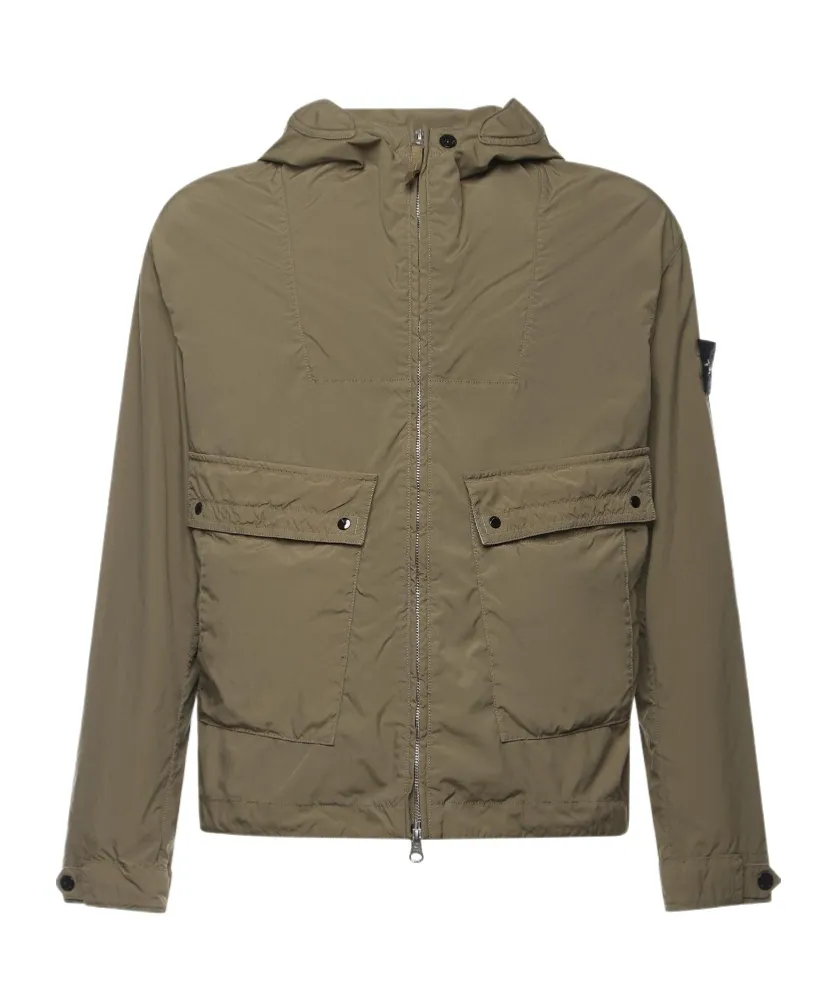 Stone Island Zip-Up Hooded Jacket