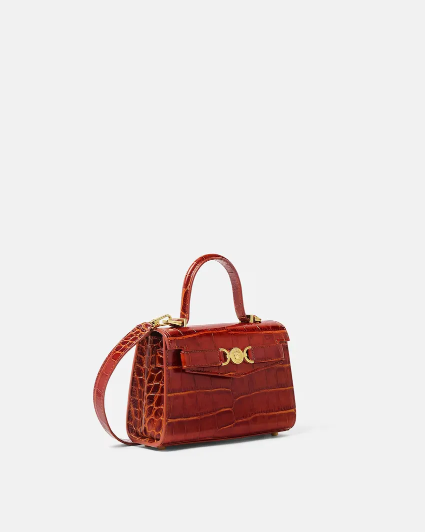 Versace Medusa 95 Embossed Small Handbag