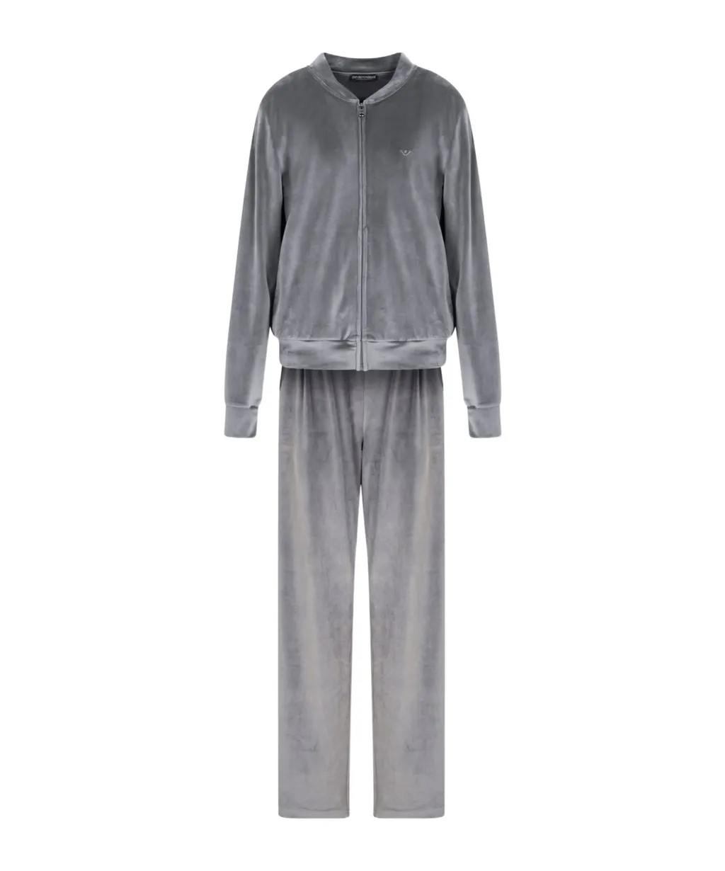 Long-Sleeved Sweatshirt And Elastic-Waist Trousers Two-Piece Set.