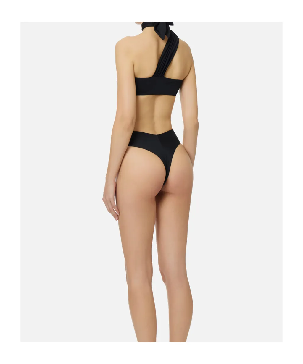 Elisabetta Franchi Jewel One-Shoulder Bikini