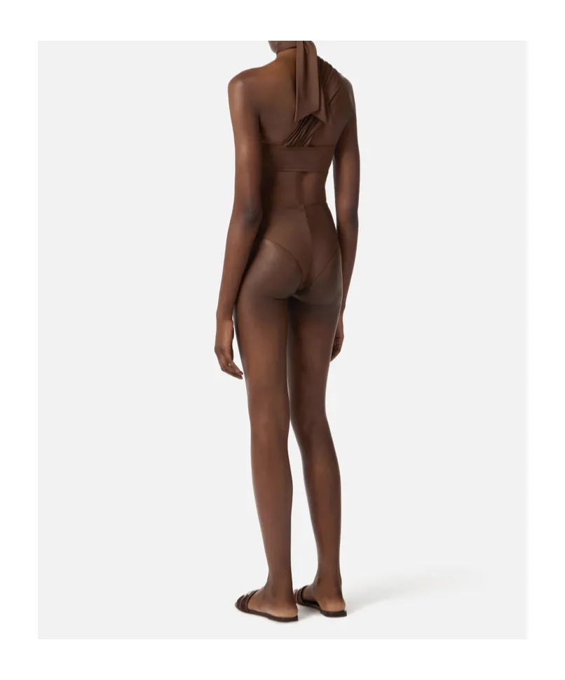 Elisabetta Franchi Jewel One-Shoulder Bikini