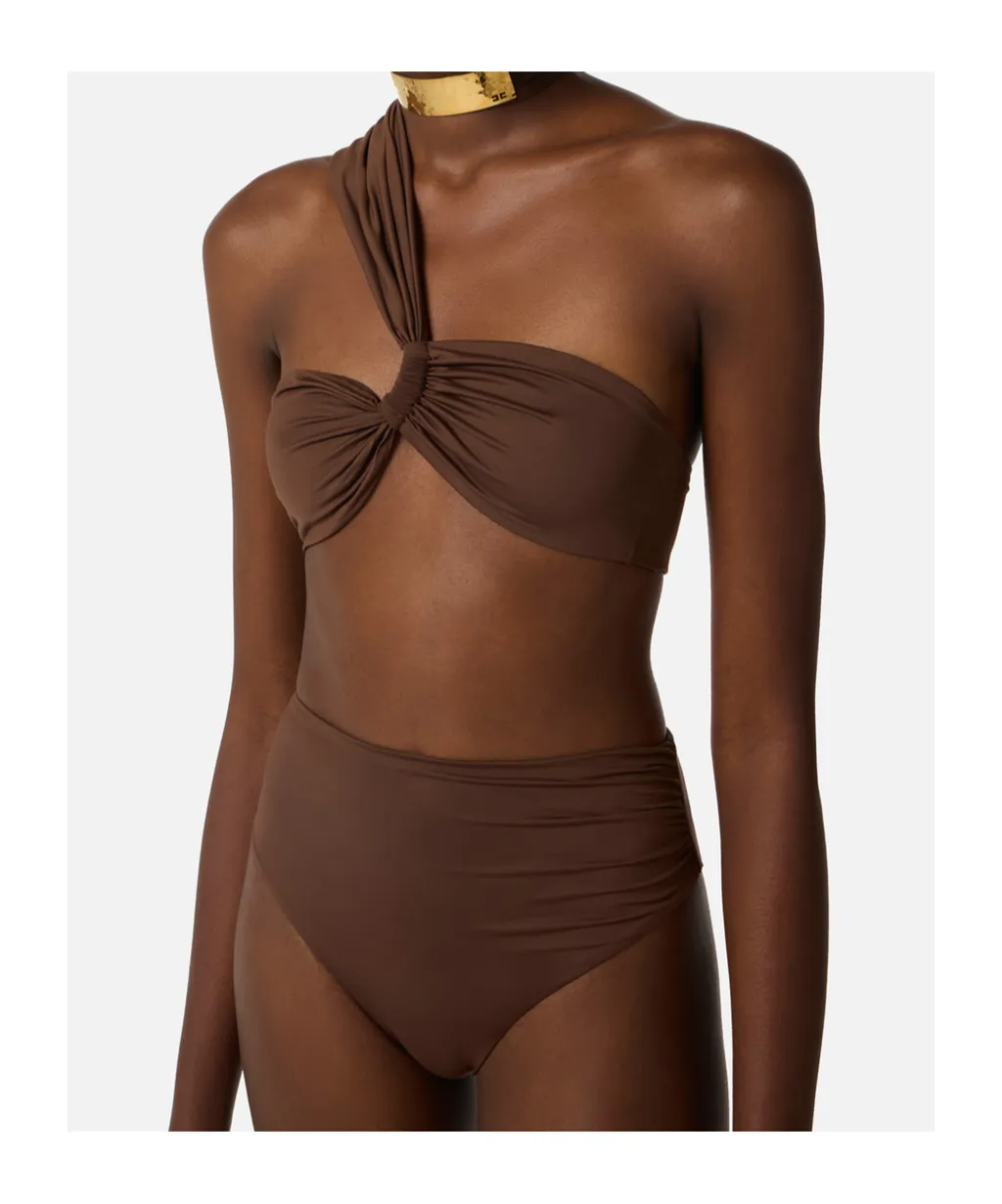Elisabetta Franchi Jewel One-Shoulder Bikini