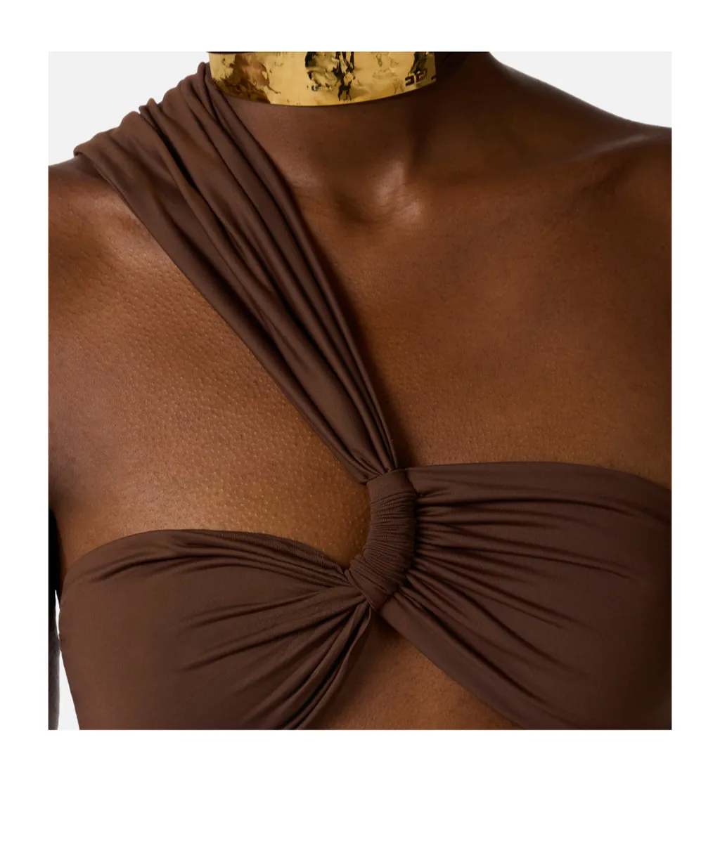 Elisabetta Franchi Jewel One-Shoulder Bikini