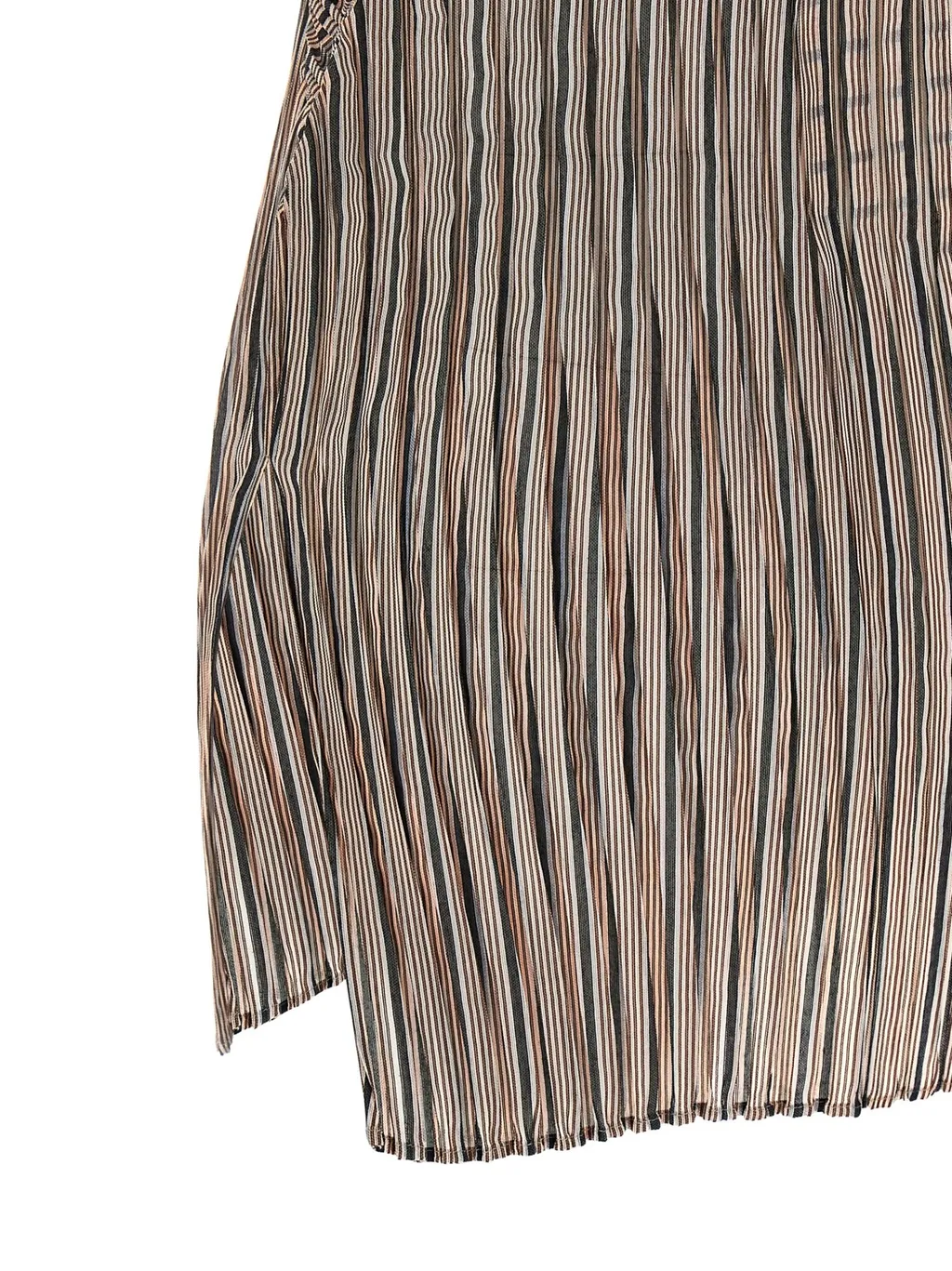 Issey Miyake Generic Stripes Short-Sleeved Top