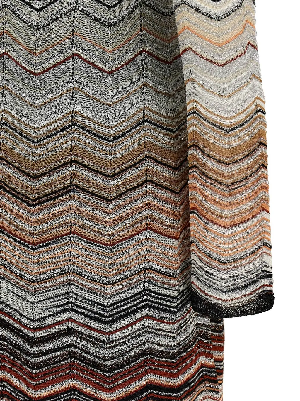 Missoni Chevron Sequin Mini Knitted Dress