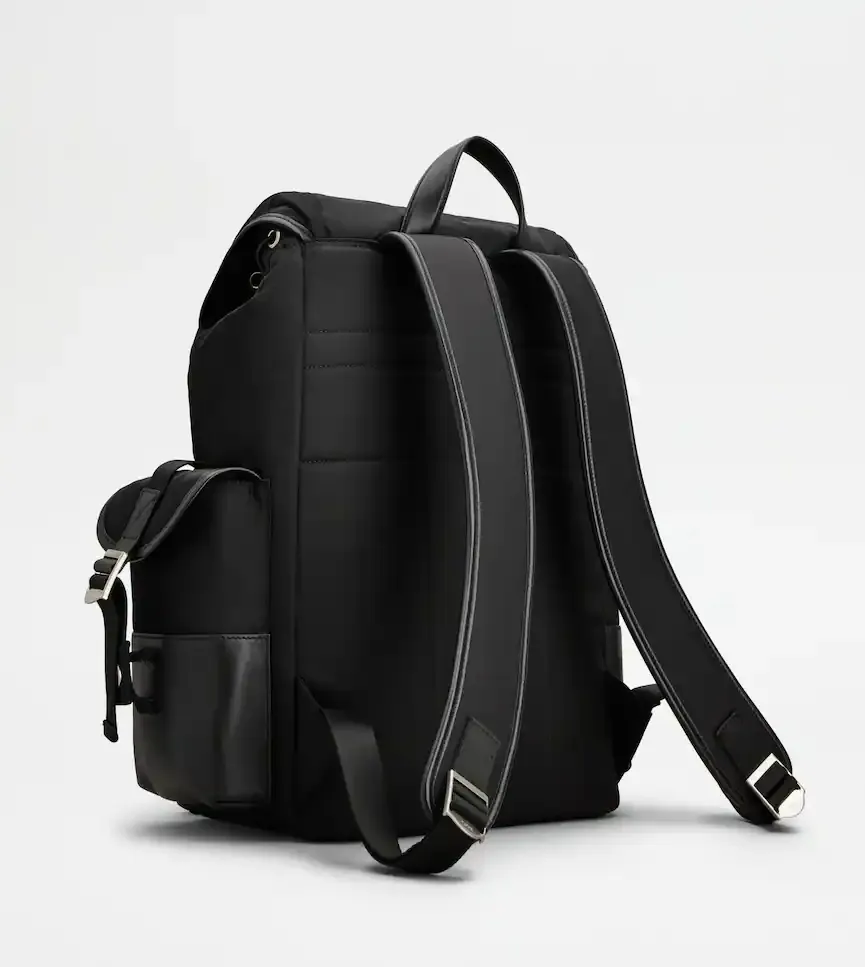 Tod's Logo Patch Buckle-Strap Backpack
