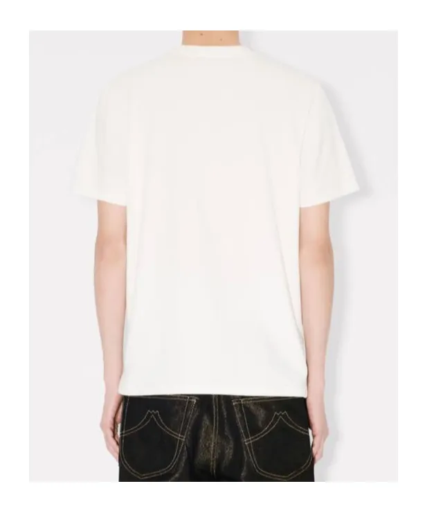Embroidered Slim T-Shirt In Cotton Boke Flower