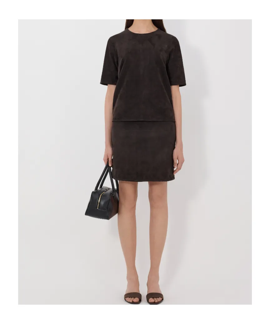 Engel Suede Oencil Mini Skirt