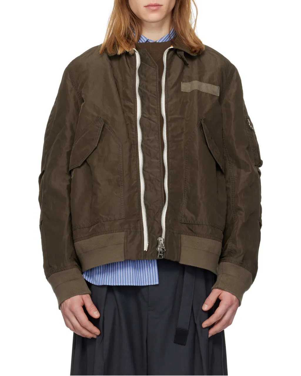Sacai Zip-Up Bomber Jacket