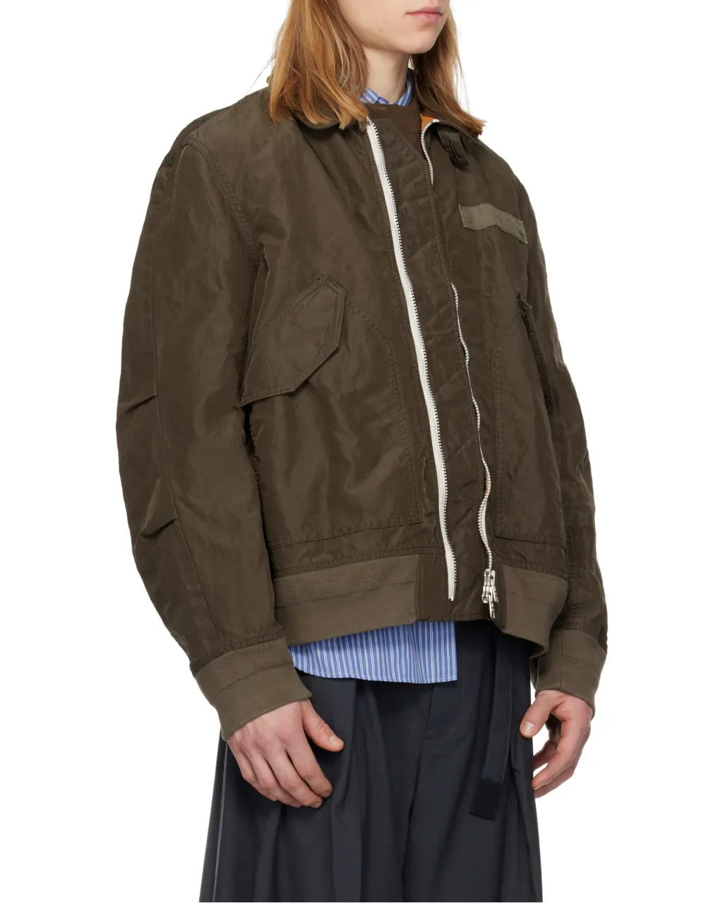 Sacai Zip-Up Bomber Jacket