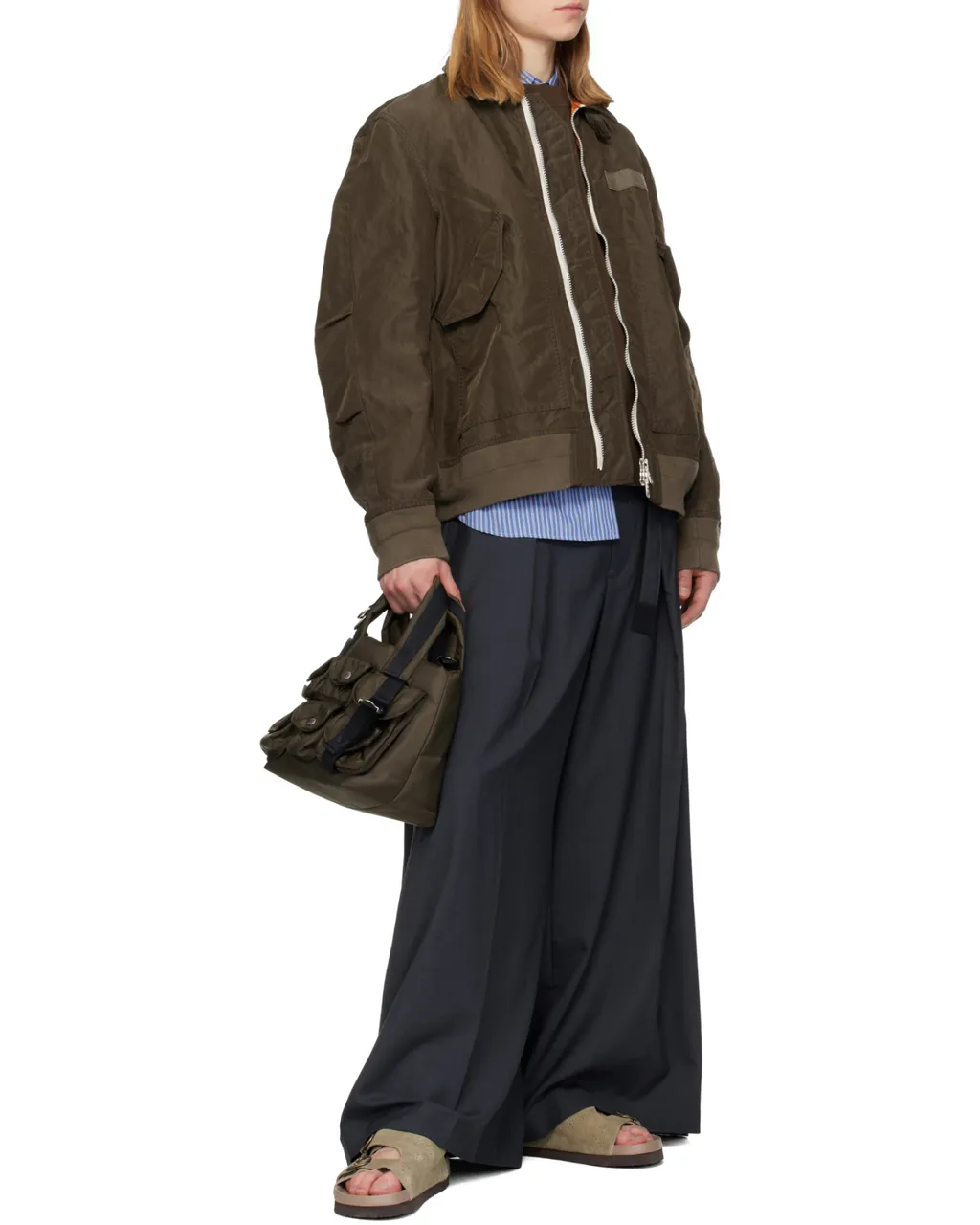Sacai Zip-Up Bomber Jacket
