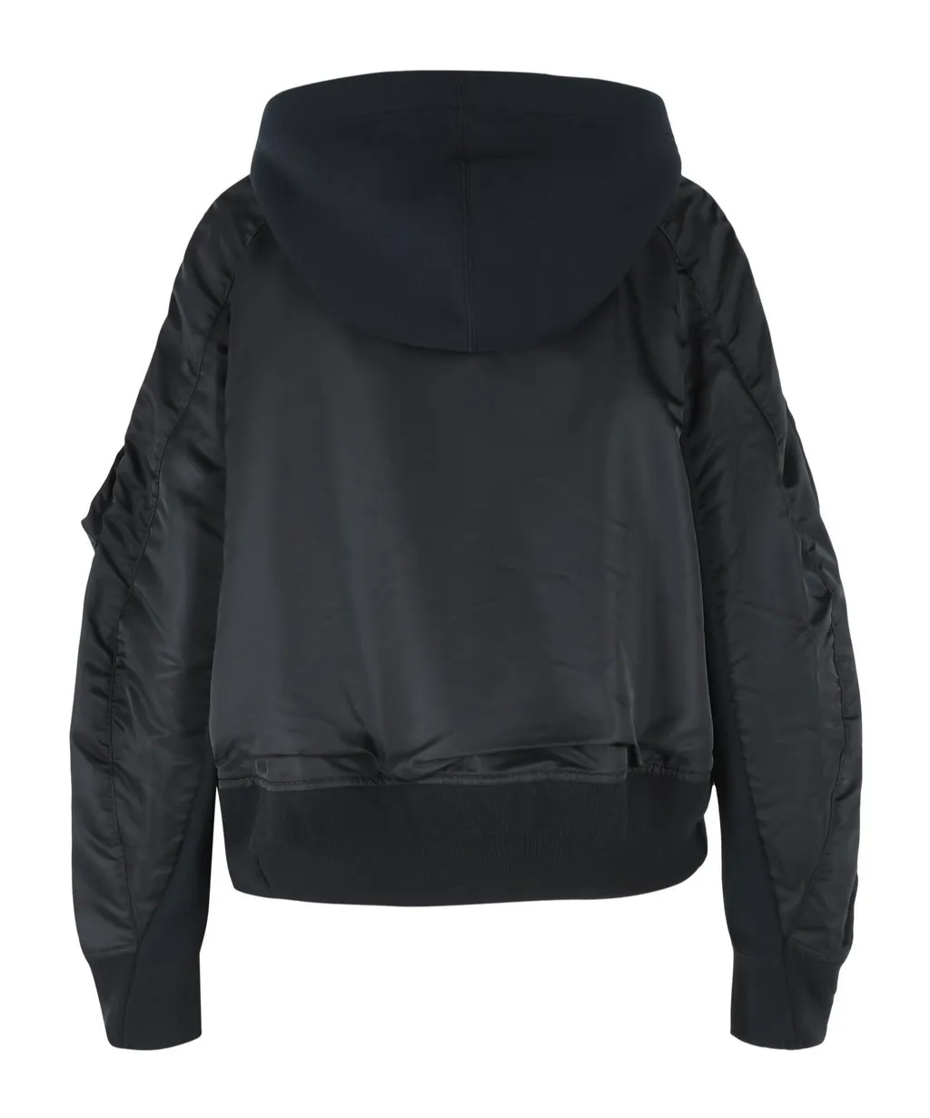 Sacai Zip-Up Panelled Hoodie
