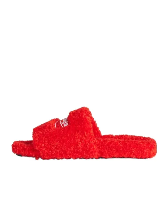 Logo Fleece Slides