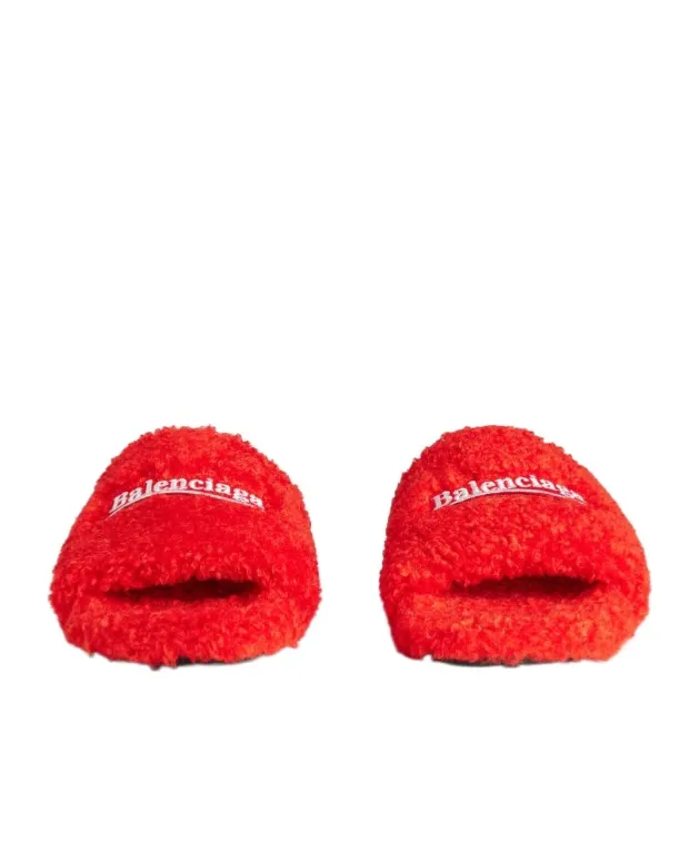 Logo Fleece Slides