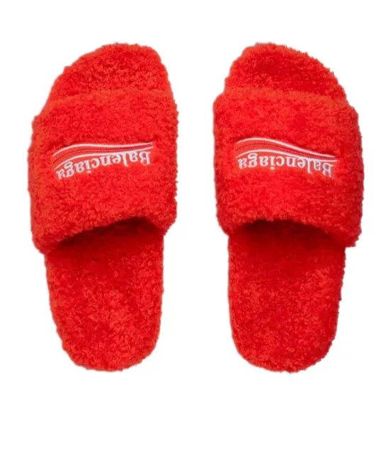 Logo Fleece Slides