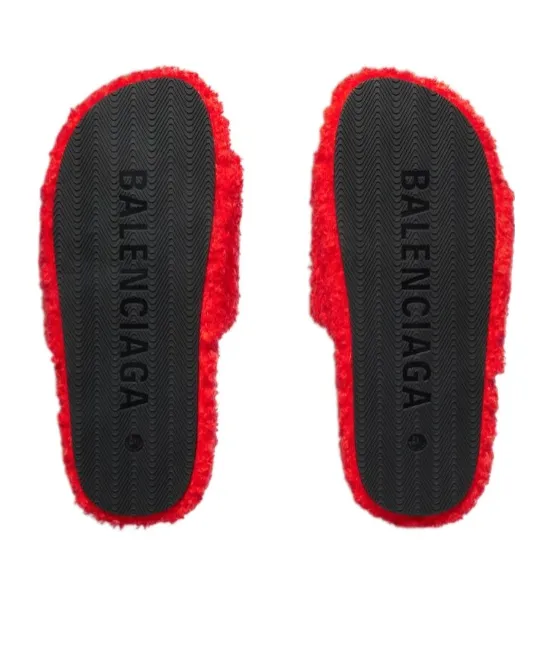 Logo Fleece Slides