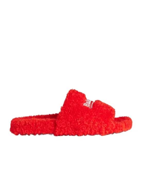 Logo Fleece Slides