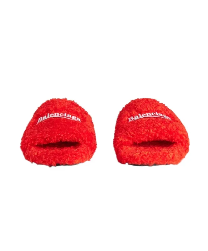 Logo Fleece Slides