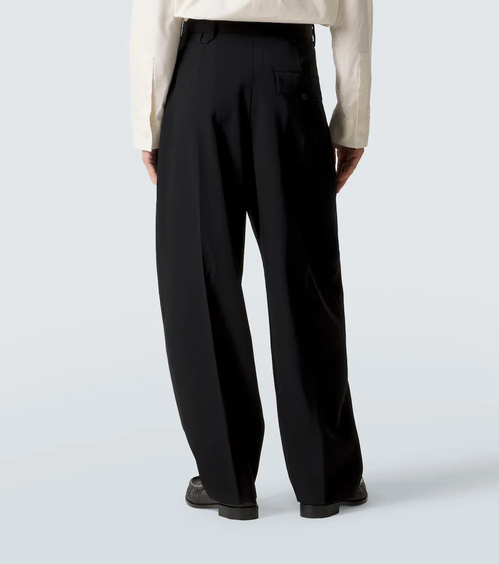 Fernando Pleated Wool Tapered Pants