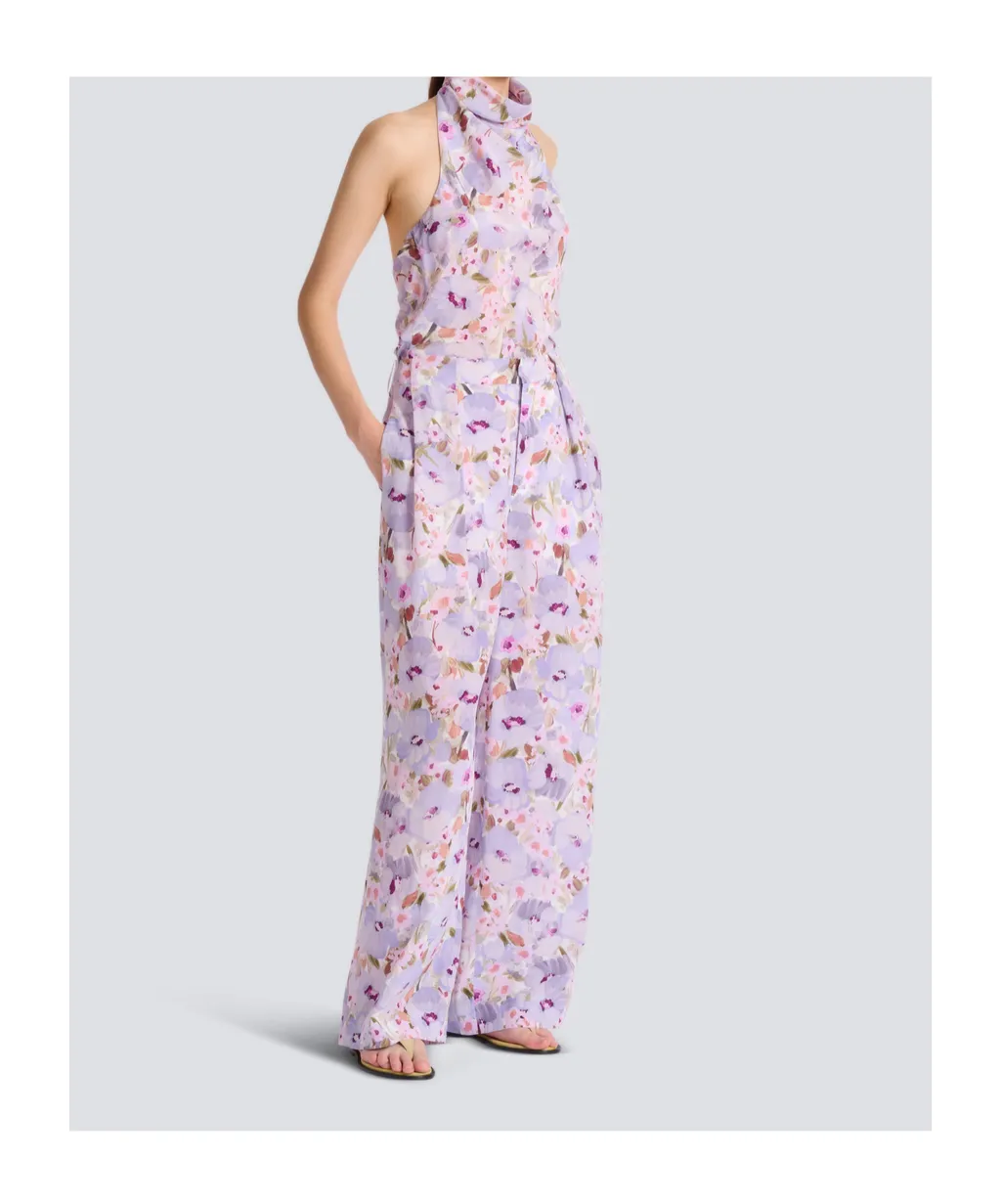 Balmain Printed Poppy Flower Trousers