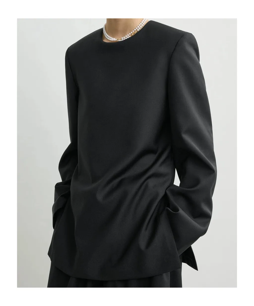 Round-Neck Blouse