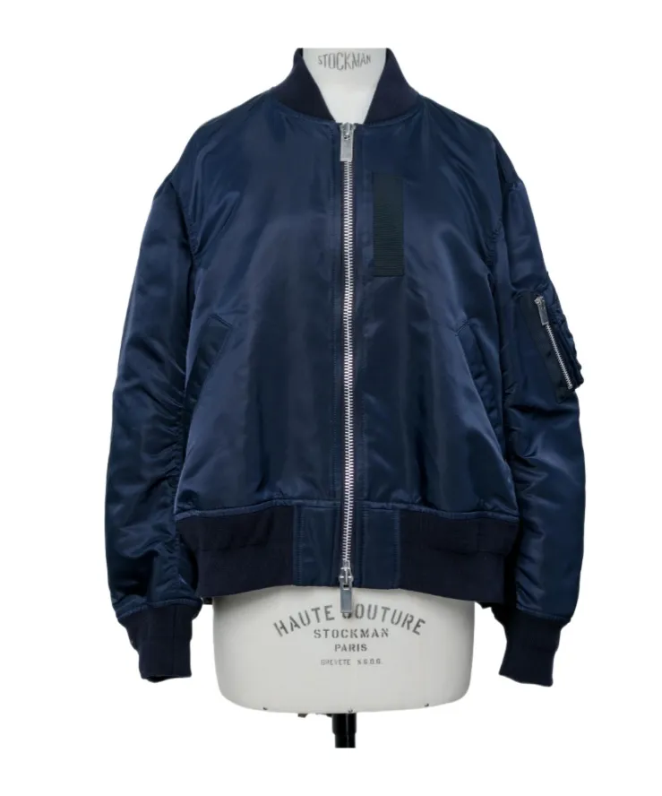 Zipped Bomber Jacket