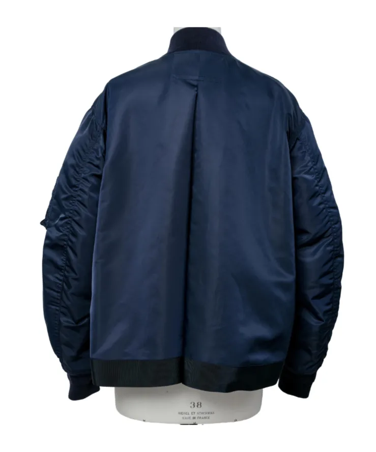 Zipped Bomber Jacket