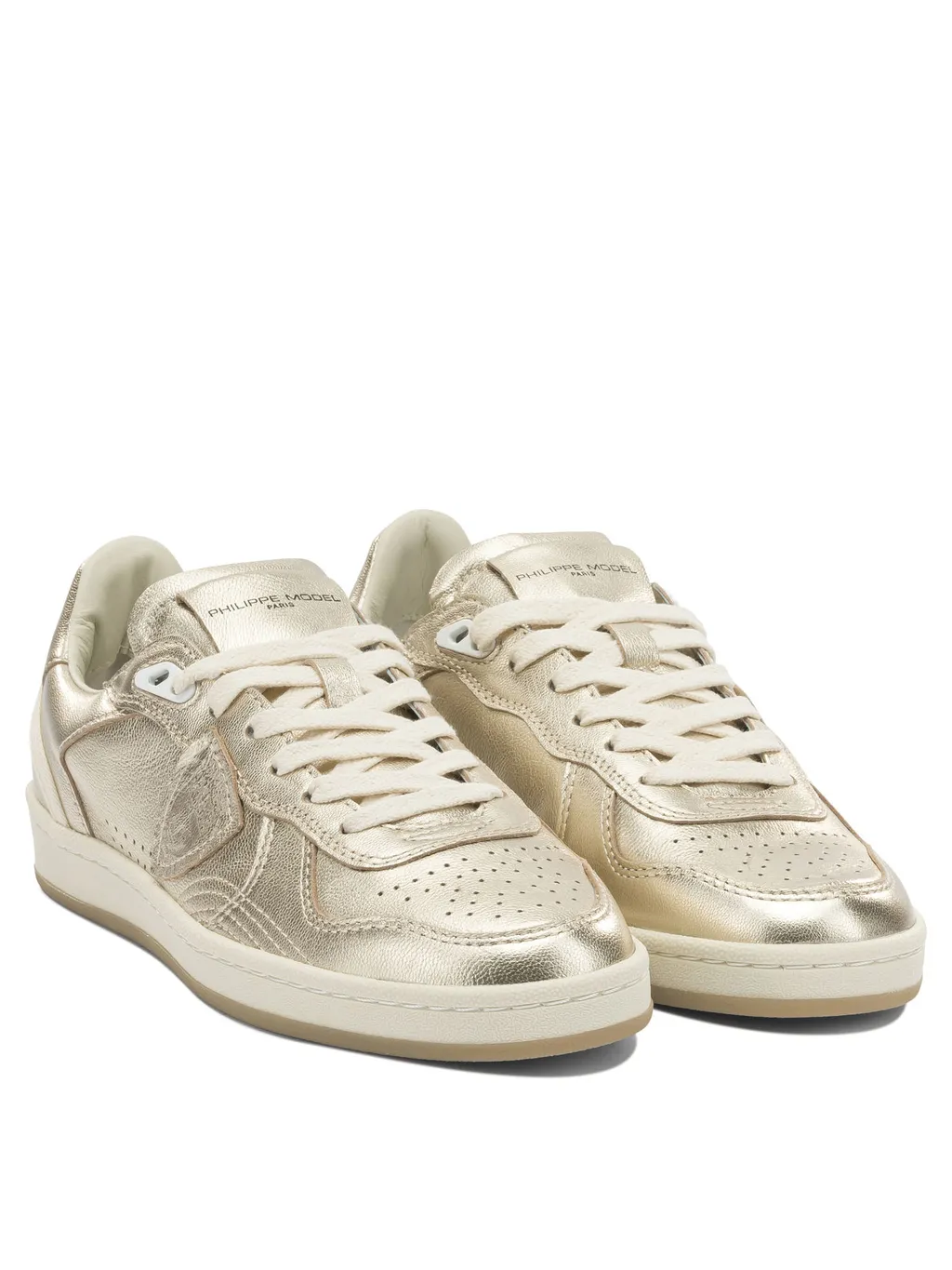 Philippe Model Logo Patch Lace-Up Sneakers