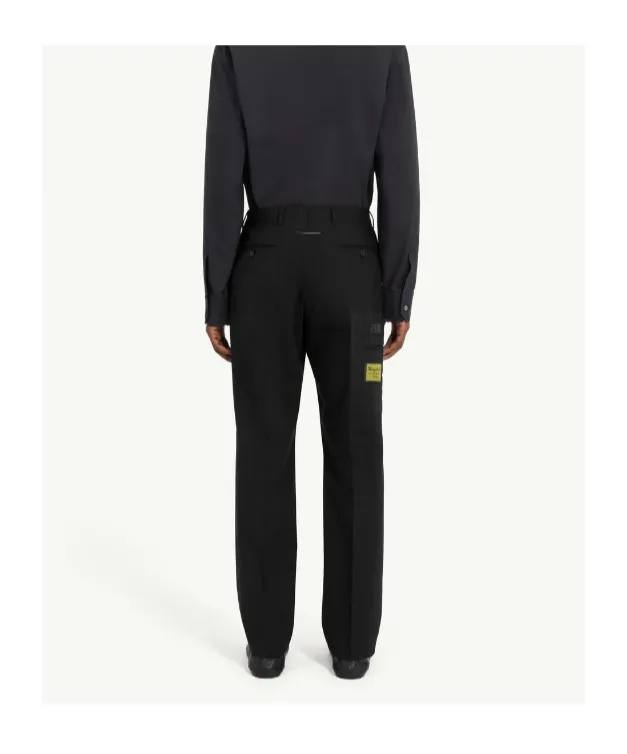 Button-Fastening Trousers