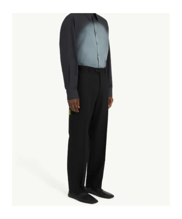 Button-Fastening Trousers