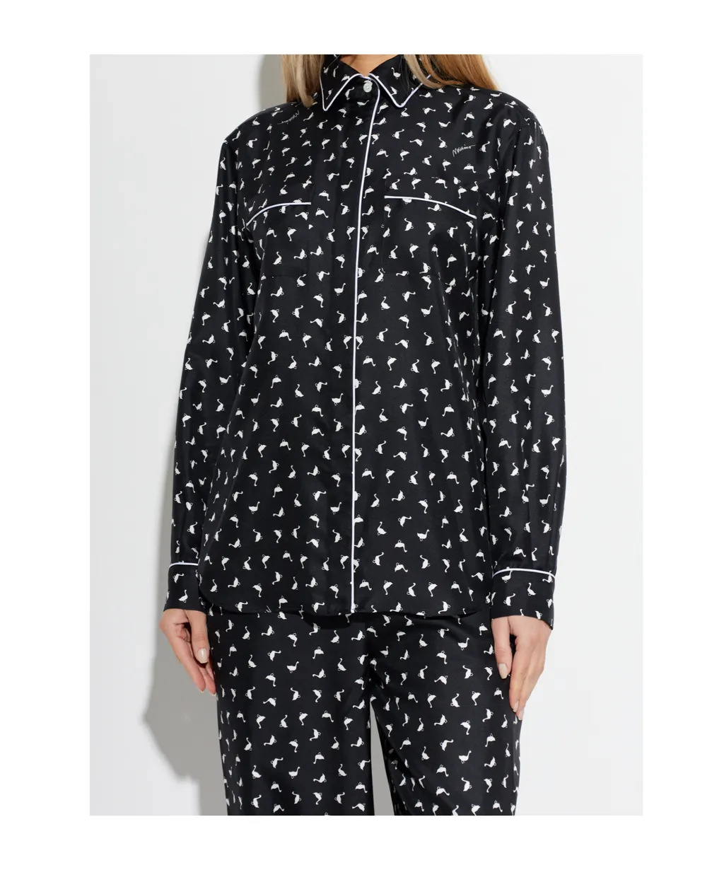 Moschino Print Satin Shirt