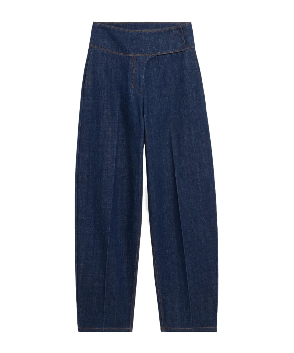 Ami Wrapped Belted Ballon Fit Jeans