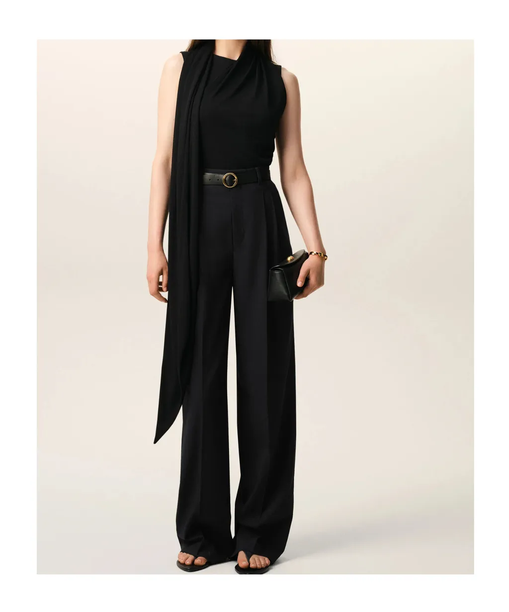 Ami High Waist Wide Trousers