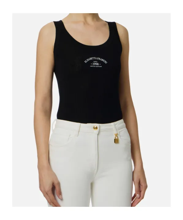 Knit Top With Logo