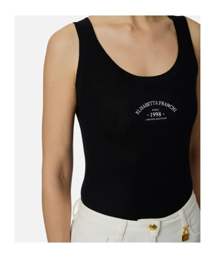 Knit Top With Logo