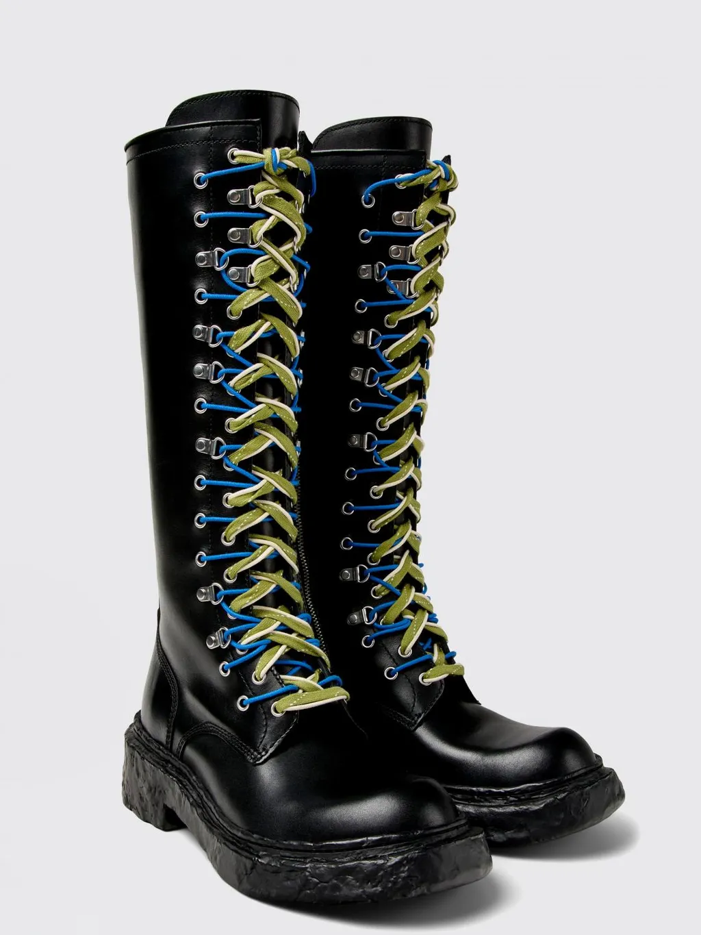Vamonos Lace-Up Leather Boots