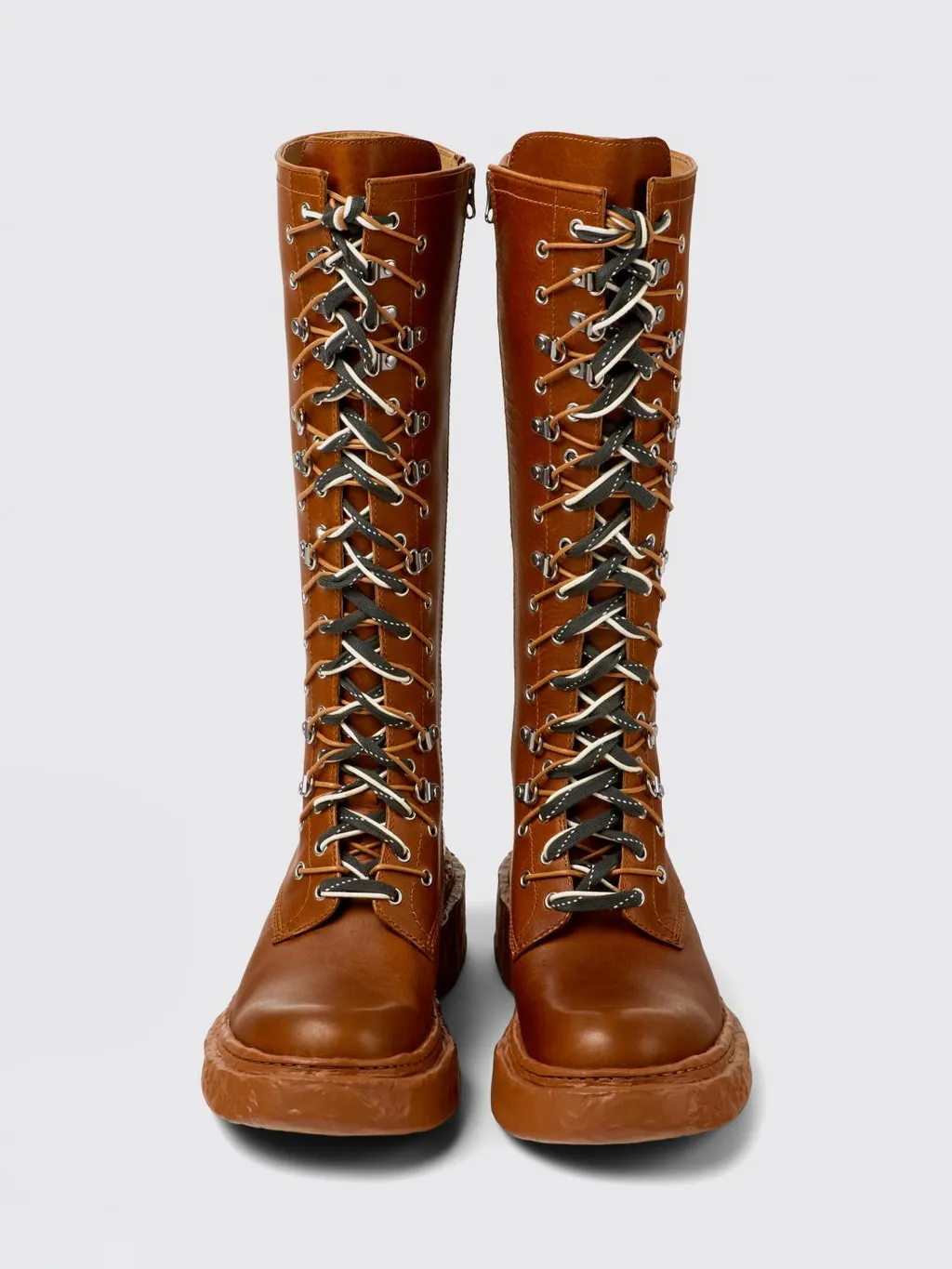 Vamonos Lace-Up Leather Boots