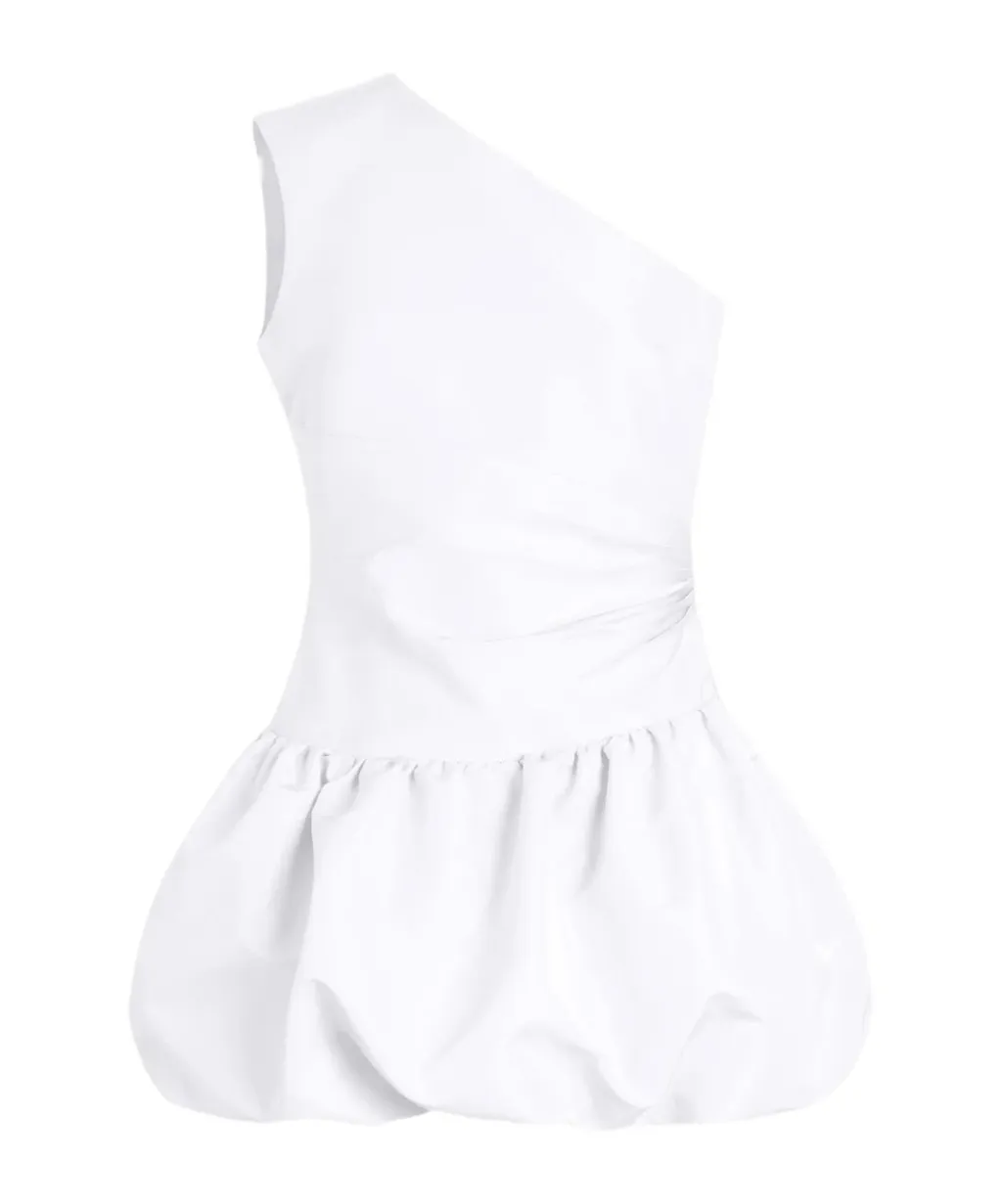 One-Shoulder Bloomer Mini Dress