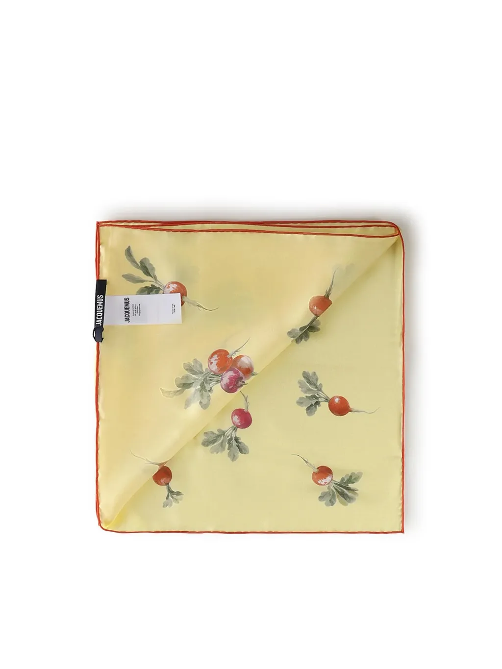 Jacquemus Radish Print Silk Scarf