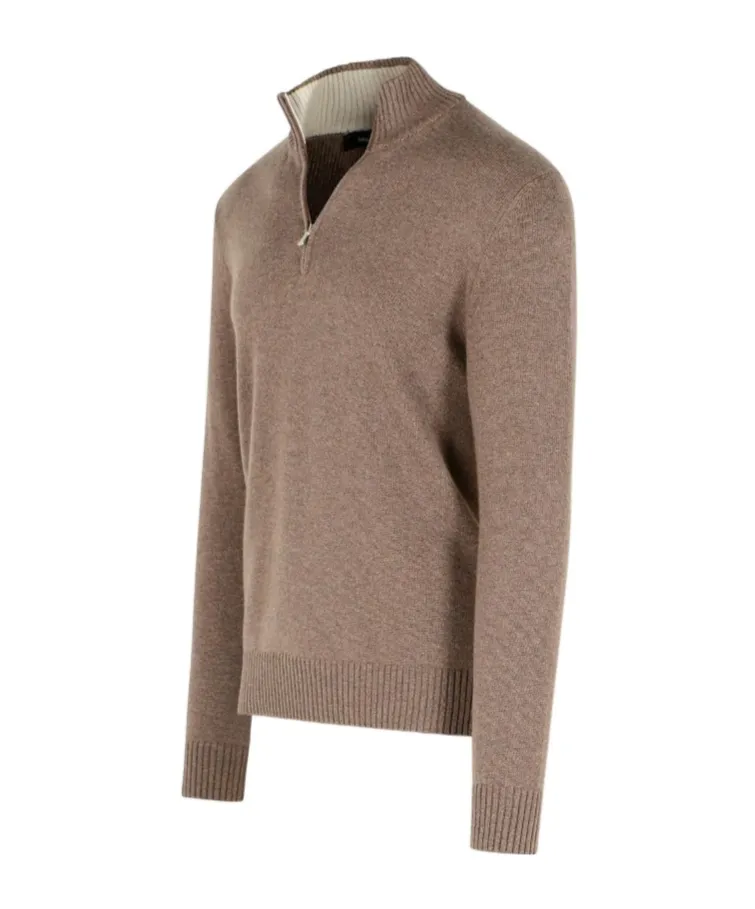Gran Sasso Half-Zip Knitted Jumper
