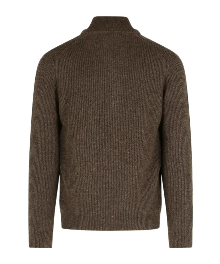 Gran Sasso High-Neck Zip-Up Cardigan