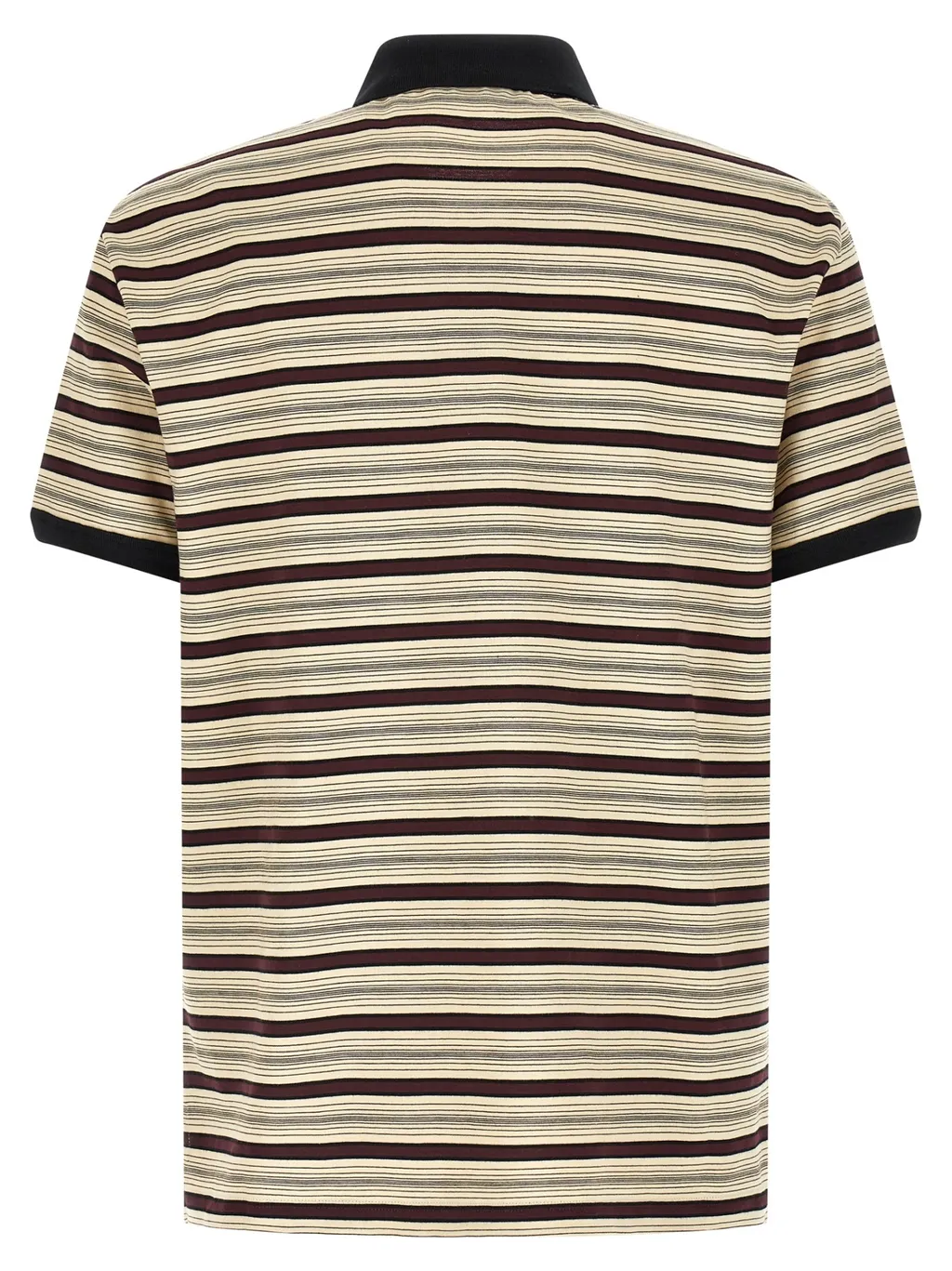 Striped Short-Sleeve Polo Shirt