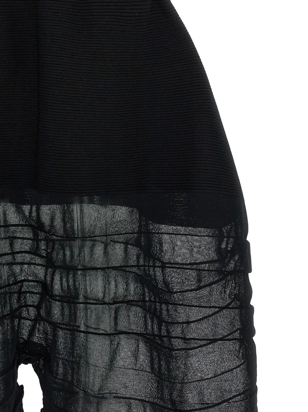 Issey Miyake Moving Knit Cropped Knitted Trousers