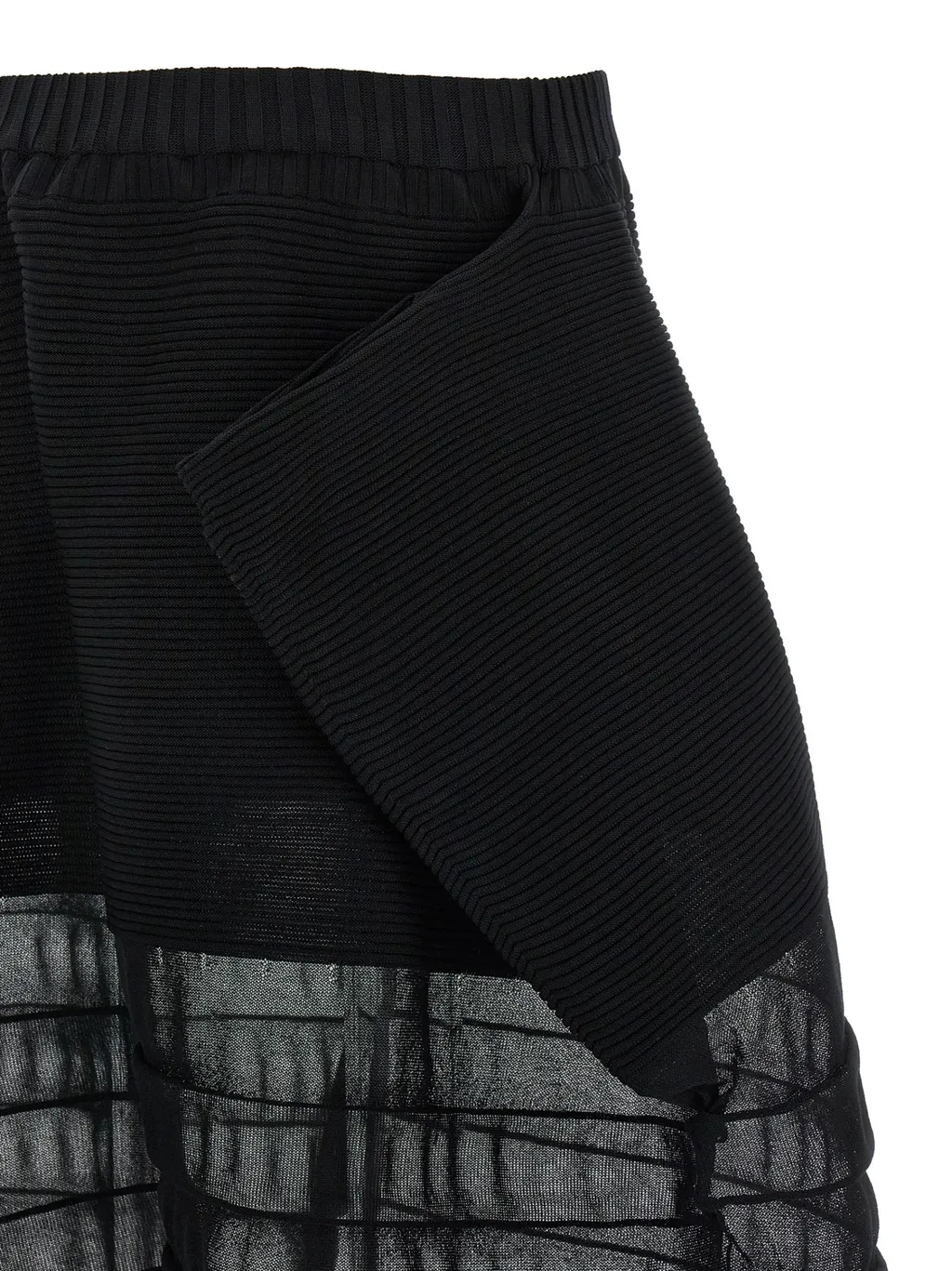 Issey Miyake Moving Knit Cropped Knitted Trousers