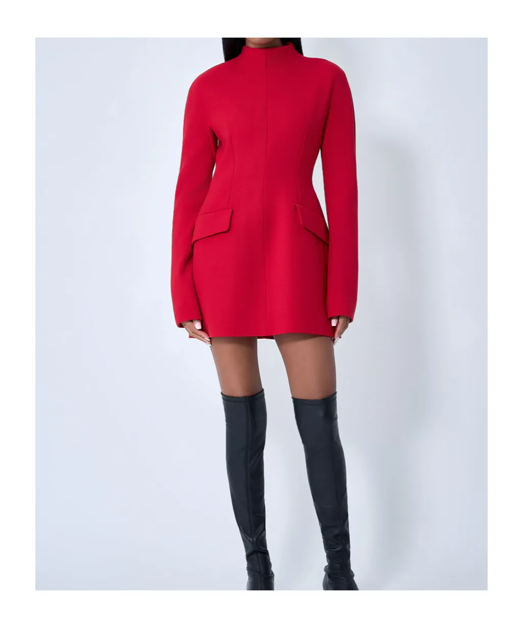 Wool-Blend Dress