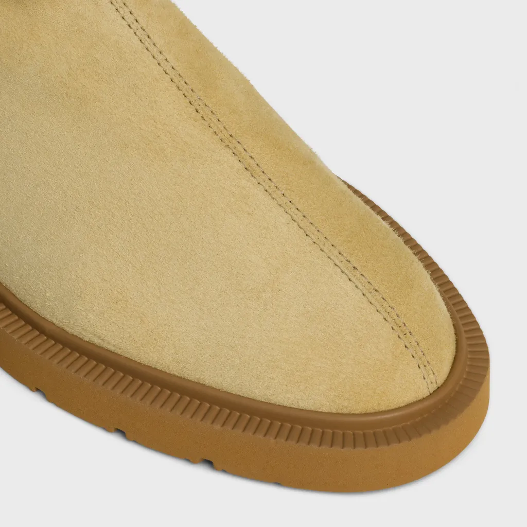 Flow - Zipped Boot In Stretch Suede Lambskin