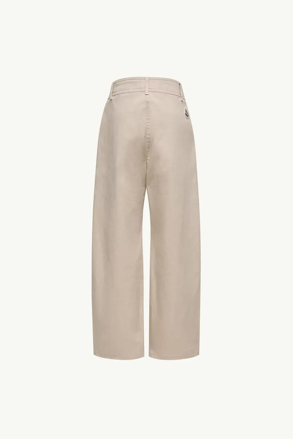 Pleated Stretch Cotton Gabardine Trousers