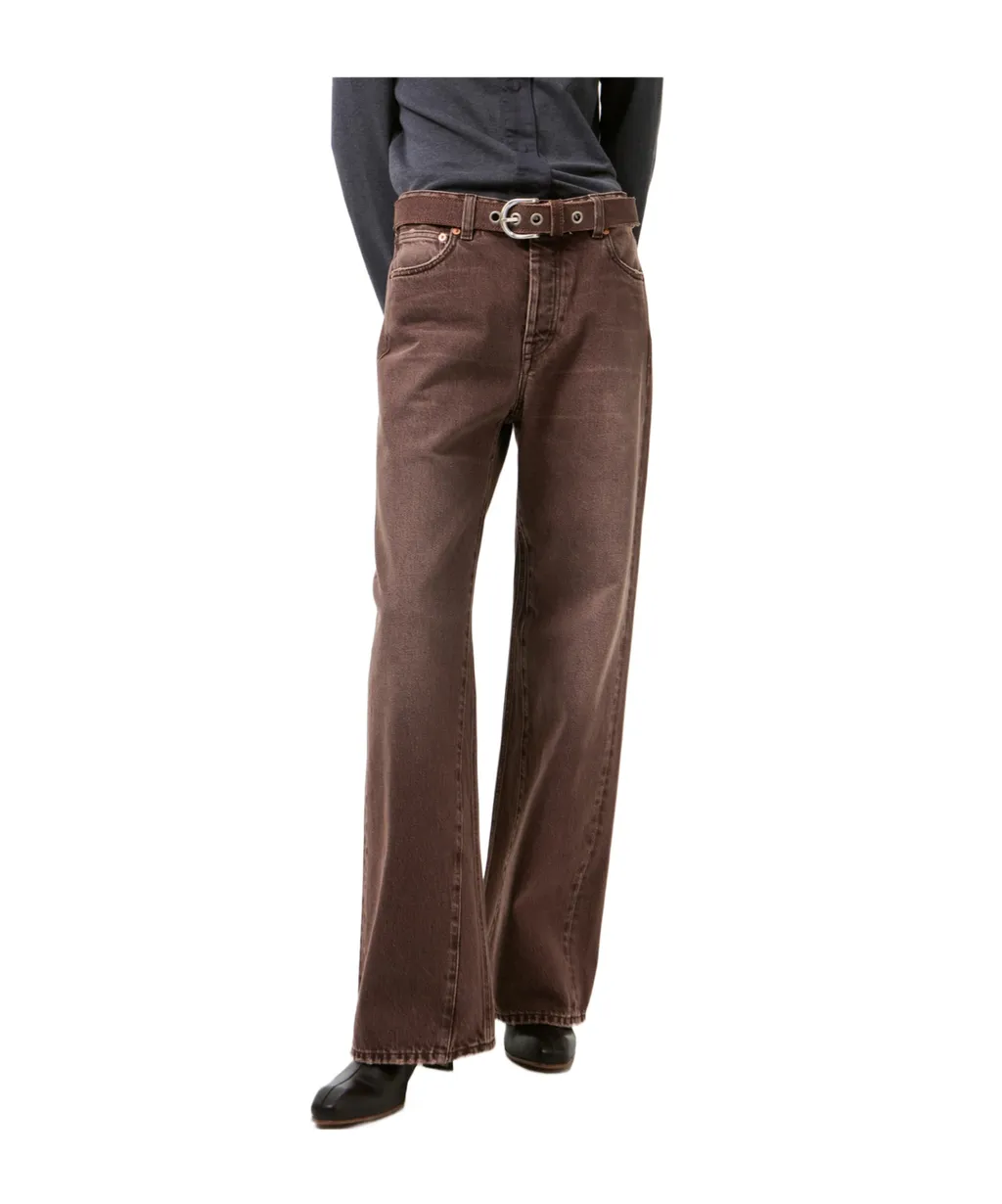 Straight-Leg Treble Cut Jeans
