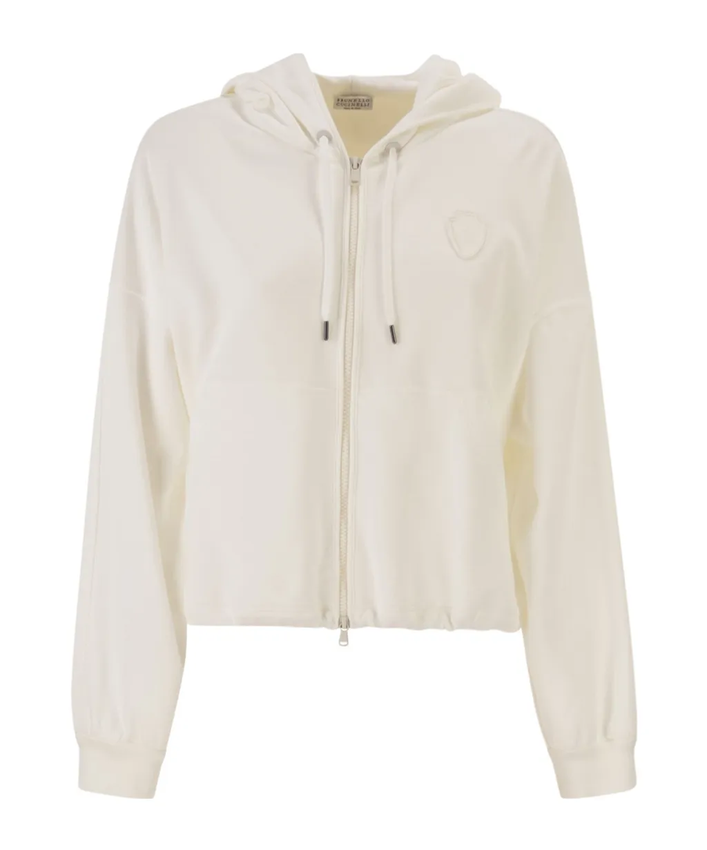 Brunello Cucinelli Logo Patch Hoodie
