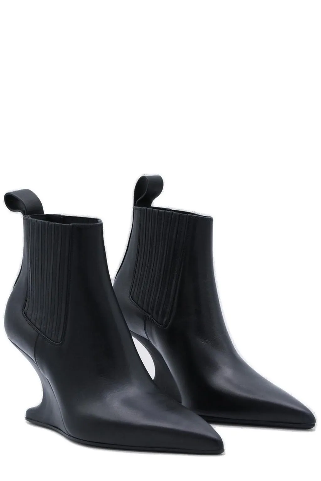 Rick Owens Pointed Toe Ankle Boots